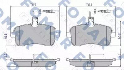 FOMAR FRICTION fo919881 -  Комплект тормозных колодок, дисковый тормоз